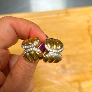 14k and Diamond Earrings